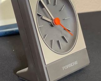 1980s Porsche Desk Clock Aachen 5.25x4.25x2.25in HxWxD