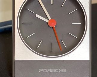 1980s Porsche Desk Clock Aachen 5.25x4.25x2.25in HxWxD