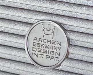 1980s Porsche Desk Clock Aachen 5.25x4.25x2.25in HxWxD