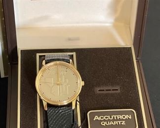 Bulova Accutron Watch Allstate 955144 NIB Case: 3x4.5x4.5in HxWxD