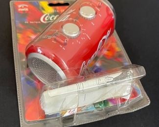 Akura Coca Cola Radio Can 8.5x6.25x3in HxWxD