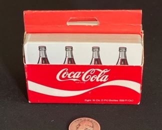 1960s Coca Cola A Gallon of Coke Playing Cards Sealed 3x3.25x1.5in HxWxD