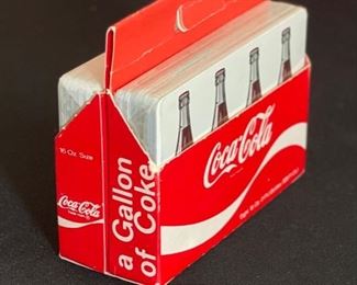 1960s Coca Cola A Gallon of Coke Playing Cards Sealed 3x3.25x1.5in HxWxD