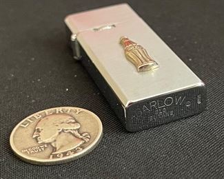Coca Cola Barrow Lighter in box Coke Lighter: 2.25x1in