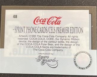 Set of 50 Coca Cola Phone Cards Sprint