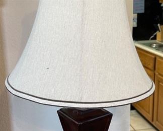 Wood Floor Lamp 62in H