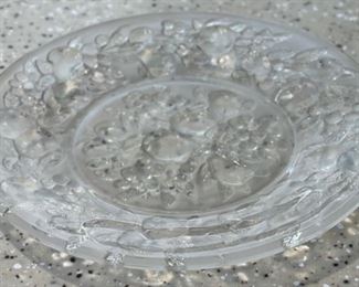 24pc Consolidated Art Glass Martele line Five fruits pattern in French French Crystal Depression Glass