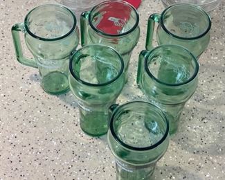6pc Coca Cola Coke Cowboy Whataburger Glasses Coke 6x4x3in