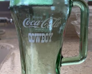 6pc Coca Cola Coke Cowboy Whataburger Glasses Coke 6x4x3in