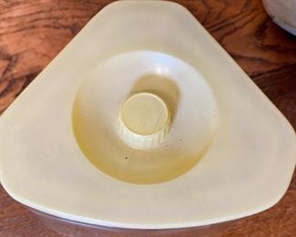 1930s GE Refrigerator Containers Jars Lazy Susan General Electric 4in H x 12in Diameter