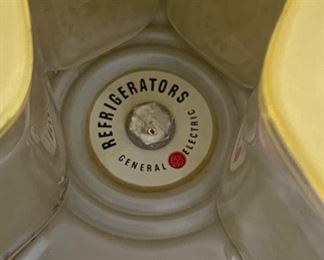 1930s GE Refrigerator Containers Jars Lazy Susan General Electric 4in H x 12in Diameter