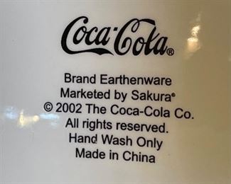 Coca Cola Santa Cookie Jar Earthenware Coke 14x9x7in HxWxD