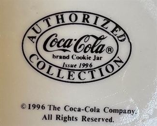 Coca Cola Polar Bear Cookie Jar 11x7x7in HxWxD