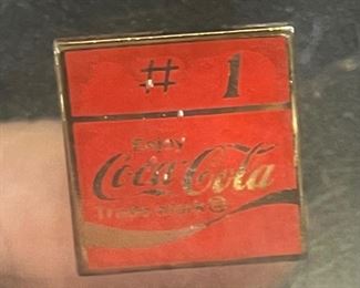 Coca-Cola Vintage Advertising Ice Cube Acrylic #1 Soda 2x2x1.5in HxWxD