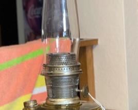 Aladdin Corinthian Kerosene Oil Lamp 24in H