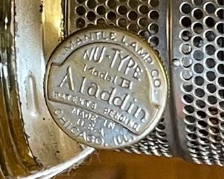 Aladdin Corinthian Kerosene Oil Lamp 24in H