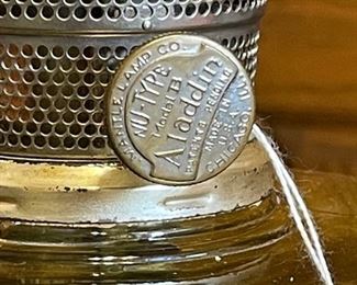 Aladdin Corinthian Kerosene Oil Lamp 24in H