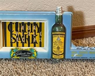 *Rare* Vintage Cutty Sark Scotch Whisky Motion Sign 6.5x13x3.25in D HxWxD