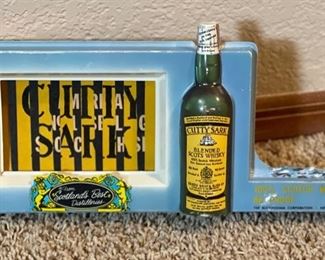 *Rare* Vintage Cutty Sark Scotch Whisky Motion Sign 6.5x13x3.25in D HxWxD