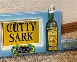 *Rare* Vintage Cutty Sark Scotch Whisky Motion Sign 6.5x13x3.25in D HxWxD