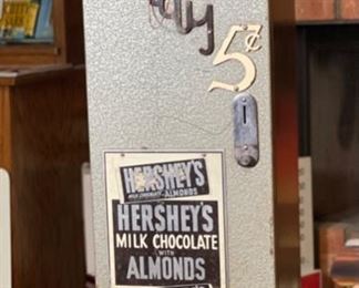 Hershey Chocolate Bar Vending Machine 5 Cent Frost Candy Vender Model C 28x9x9.5in HxWxD
