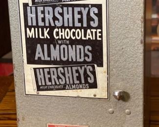 Hershey Chocolate Bar Vending Machine 5 Cent Frost Candy Vender Model C 28x9x9.5in HxWxD