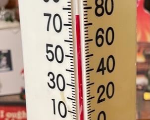 1970s Coca-Cola Plastic Thermometer #1 15x5.75x4in HxWxD