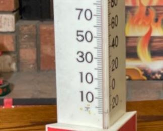 1970s Coca-Cola Plastic Thermometer #2 15x5.75x4in HxWxD