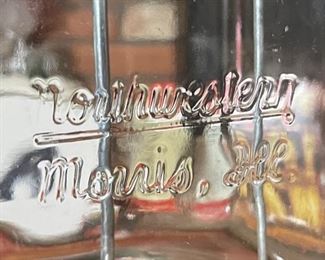 Folz Gumball Machine Northwestern Morris ILL Vending 16x6.75x7in HxWxD