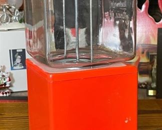 Folz Gumball Machine Northwestern Morris ILL Vending 16x6.75x7in HxWxD