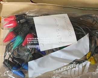 Sears Happi Time Christmas Tree Lights Vintage Box: 2x12x7in HxWxD