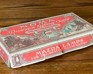 Noma Propp 842 Christmas Tree Lights in Box Mazda Lamps Vintage Box: 2x11x6in HxWxD