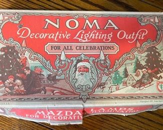 Noma Propp 842 Christmas Tree Lights in Box Mazda Lamps Vintage Box: 2x11x6in HxWxD