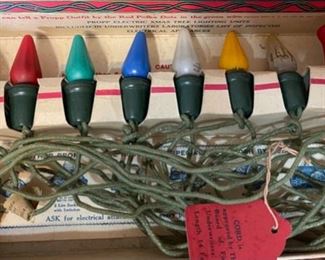 Noma Propp 842 Christmas Tree Lights in Box Mazda Lamps Vintage Box: 2x11x6in HxWxD