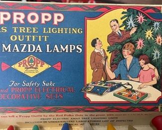 Noma Propp 842 Christmas Tree Lights in Box Mazda Lamps Vintage Box: 2x11x6in HxWxD