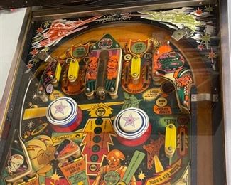 1980 Gottlieb Buck Rogers Pinball Machine Parts/Repair 72x58.25x24in HxWxD