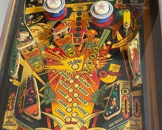 1980 Gottlieb Buck Rogers Pinball Machine Parts/Repair 72x58.25x24in HxWxD