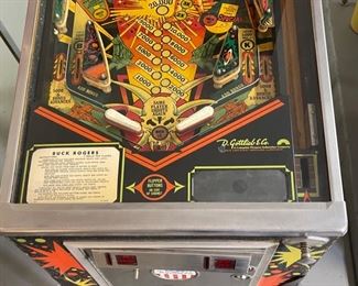 1980 Gottlieb Buck Rogers Pinball Machine Parts/Repair 72x58.25x24in HxWxD