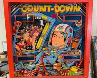 1979 Gottlieb Count-Down Pinball Machine Parts/Repair 70x28.5x54in HxWxD
