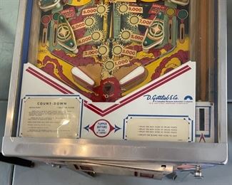 1979 Gottlieb Count-Down Pinball Machine Parts/Repair 70x28.5x54in HxWxD