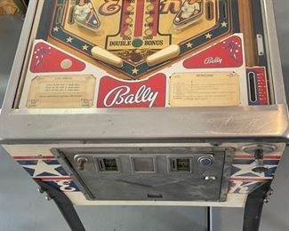 Bally Evel Knievel Pinball Machine 70x30x53in HxWxD