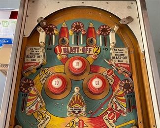 1963 Bally Star-Jet Pinball Machine Parts/Repair 71x29x55in HxWxD