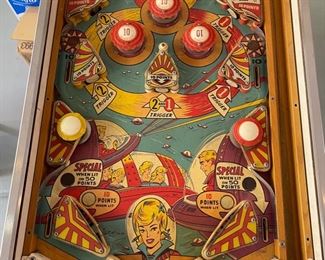 1963 Bally Star-Jet Pinball Machine Parts/Repair 71x29x55in HxWxD