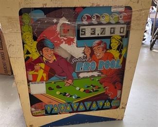 1973 Gottlieb Pro Pool Back Box Pinball machine 26x26x9in HxWxD
