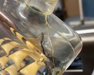 AS-IS Miller High Life Ship in a Bottle Display Sign 9.5x14.5x4in HxWxD