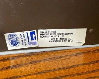 AS-IS Miller High Life Ship in a Bottle Display Sign 9.5x14.5x4in HxWxD