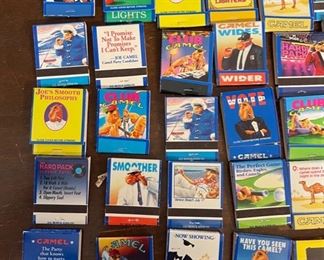 Lot of 40+ Camel Cigarette matches