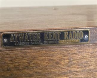 Atwater Kent Model 60 Tube Radio 38x25.5x15.5in HxWxD