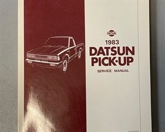 1983 Datsun Pickup Service Manual Nissan 11x8.5in
