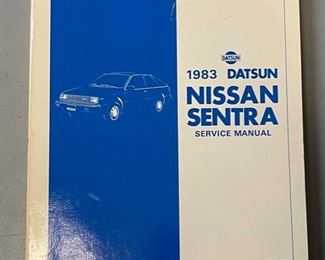 1983 Datsun Nissan Sentra service manual 11x8.5in